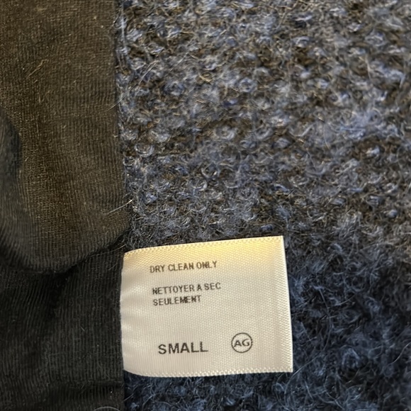 AG Adriano Goldschmied Open Front Blue Cardigan Mohair size Small - Picture 9 of 12